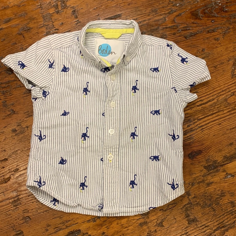 Mini Boden short sleeved shirt (Boy 3T)